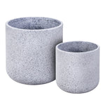 Gardeon 2X Plant Pots Plants Pot Stone Large Garden Indoor Outdoor Flower Planters Decor Grey Oval