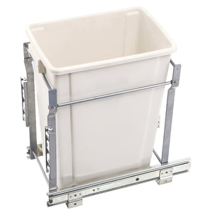 Devanti 20L Pull Out Bin Door Mount Kitchen Rubbish Bin White