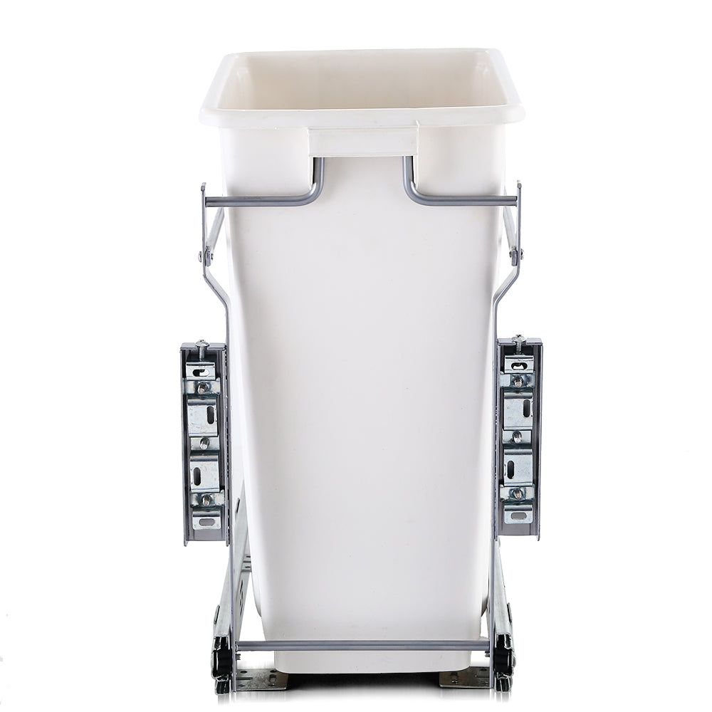 Devanti 20L Pull Out Bin Door Mount Kitchen Rubbish Bin White