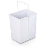 Set of 2 20L Twin Pull Out Bins - White