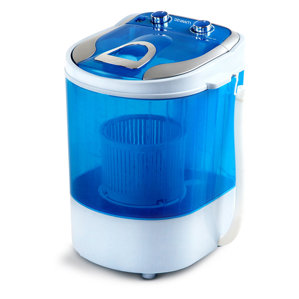 Devanti 4KG Mini Portable Washing Machine - Blue