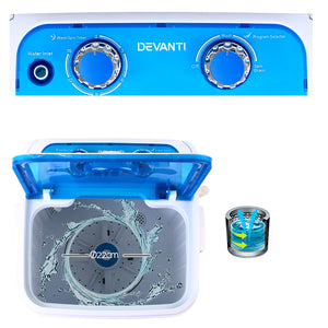 Devanti 4.6KG Mini Portable Washing Machine