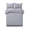 Giselle Bedding Super King Size Classic Quilt Cover Set - Grey