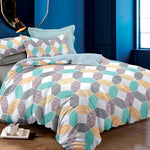 Giselle Bedding Quilt Cover Set King Bed Doona Duvet Reversible Sets Geometry Pattern