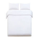 Giselle Bedding King Size Classic Quilt Cover Set - White