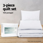 Giselle Bedding Queen Size Classic Quilt Cover Set - White