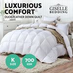 Giselle Bedding King Size Light Weight Duck Down Quilt Cover