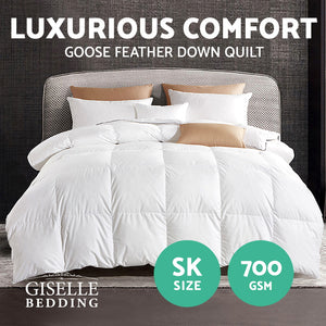 Giselle Bedding Super King Size Goose Down Quilt 