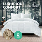 Giselle Bedding Double Size Merino Wool Duvet Quilt