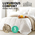 Giselle Bedding Single Size Merino Wool Duvet Quilt