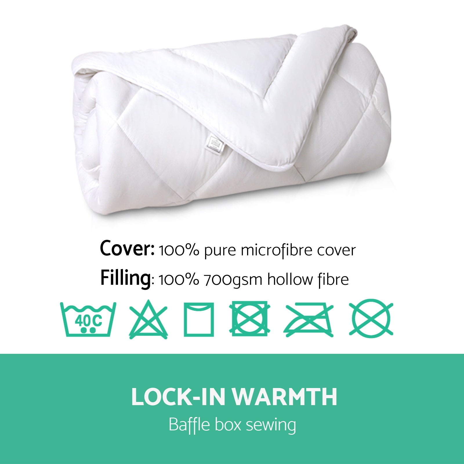 Giselle Bedding Double Size Microfibre Quilt