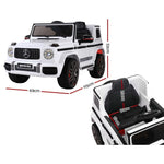 Mercedes-Benz Kids Ride On Car Electric AMG G63 Licensed Remote Cars 12V White