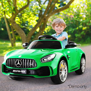 Kids Ride On Car MercedesBenz AMG GT R Electric 12V Green