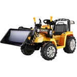 Rigo Kids Ride On Bulldozer Digger Electric Car Yellow