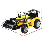 Rigo Kids Ride On Bulldozer Digger Electric Car Yellow