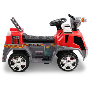 Rigo Kids Ride On Fire Truck Motorbike Motorcycle Car Red Grey