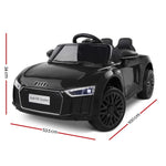 Kids Ride On Car Audi R8 Licensed Electric 12V Black