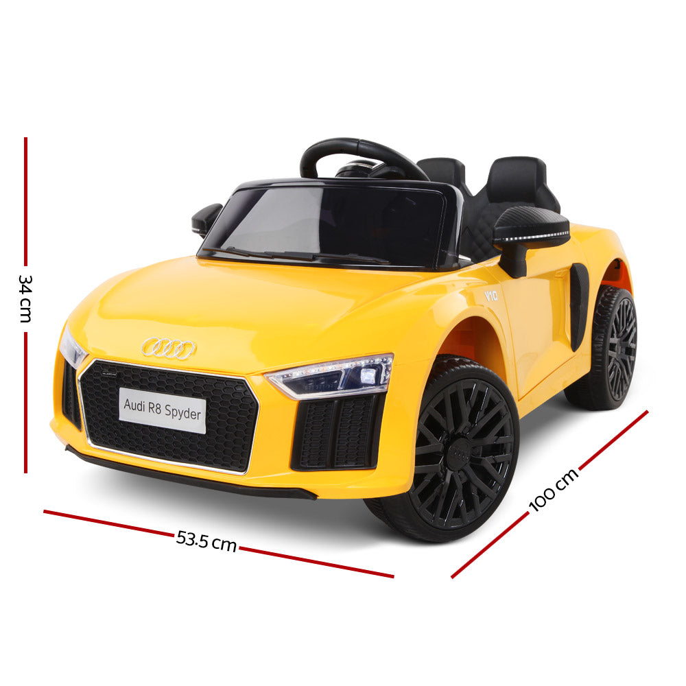 Rigo Kids Ride On Audi R8 - Yellow