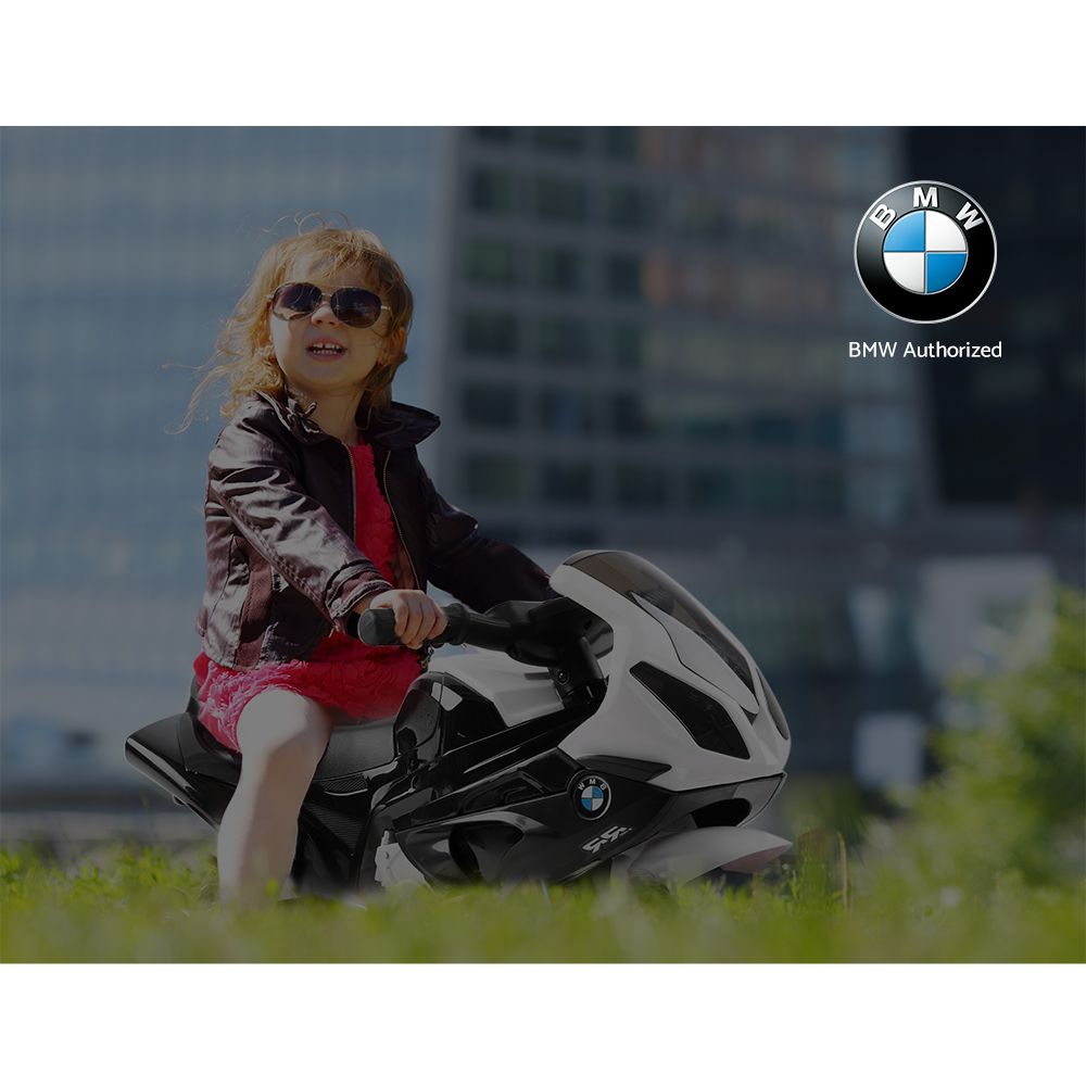 Kids Ride On Motorbike BMW Licensed S1000RR Motorcycle Car Black