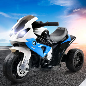 Kids Ride On Motorbike BMW Licensed S1000RR Motorcycle Car Blue