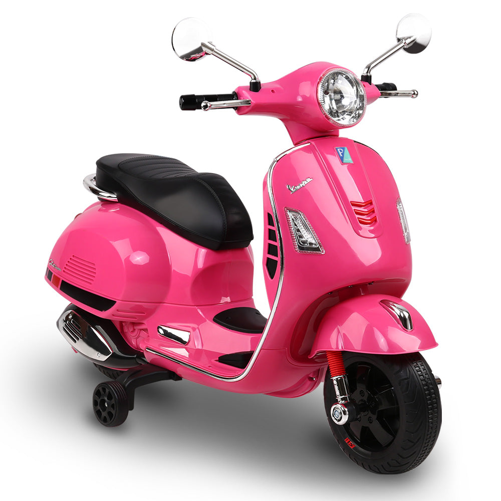 Rigo Kids Ride On Motorbike Vespa Licensed Motorcycle Car Toys Pink