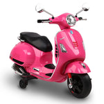 Rigo Kids Ride On Motorbike Vespa Licensed Motorcycle Car Toys Pink