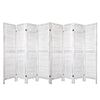 Artiss Room Divider Screen 8 Panel Privacy Wood Dividers Stand Bed Timber White