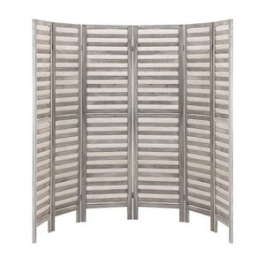 Artiss 6 Panel Room Divider Privacy Screen Foldable Wood Stand Grey