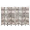 Artiss 8 Panel Room Divider Screen Privacy Wood Dividers Timber Stand Grey
