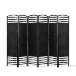 Artiss 6 Panel Room Divider - Black