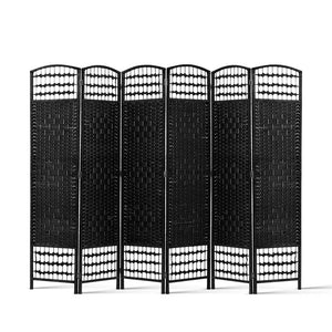 Artiss 6 Panel Room Divider - Black