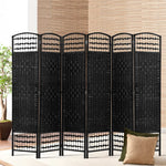Artiss 6 Panel Room Divider - Black