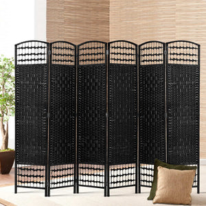 Artiss 6 Panel Room Divider - Black