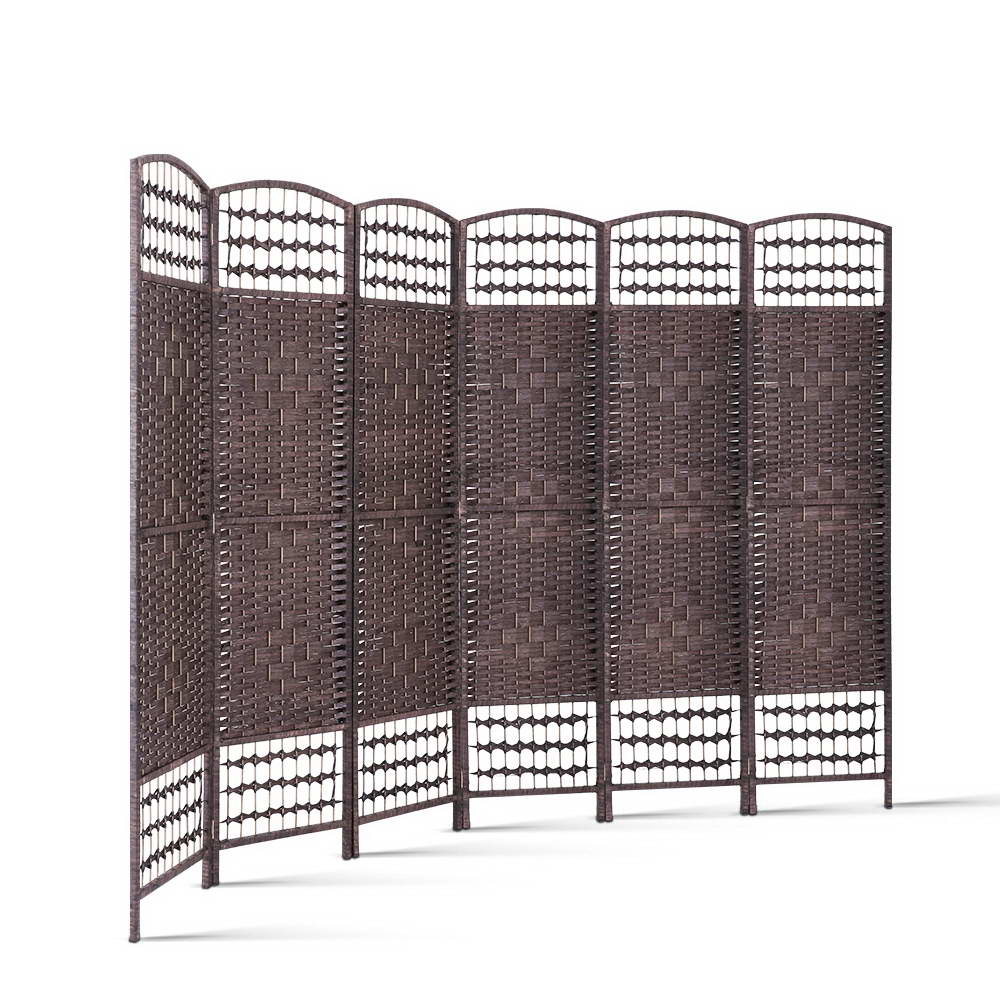 Artiss 6 Panel Room Divider - Brown
