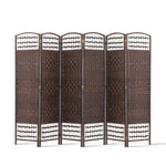 Artiss 6 Panel Room Divider - Brown