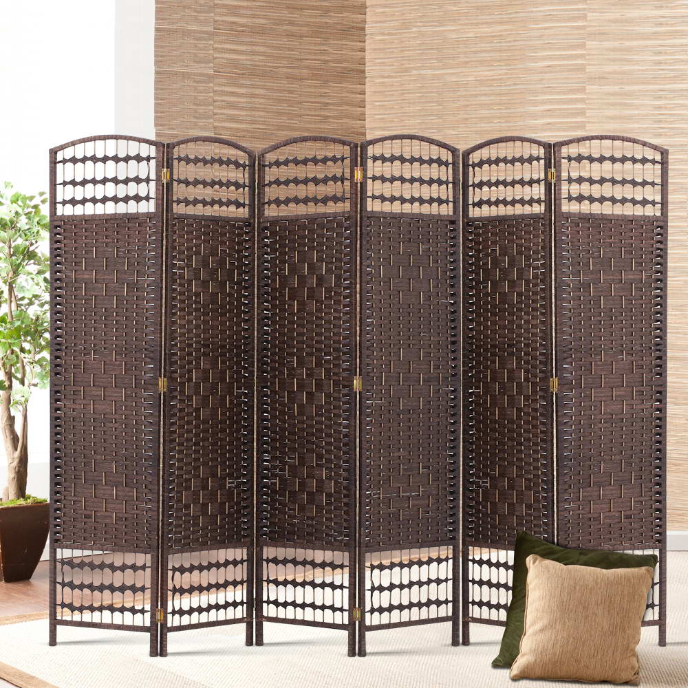 Artiss 6 Panel Room Divider - Brown