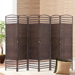 Artiss 6 Panel Room Divider - Brown