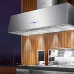 Devanti Range Hood BBQ Alfresco Rangehood Commercial Hoods Canopy 1500mm