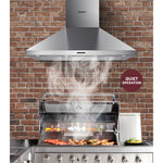 Devanti 1200mm Commercial BBQ Rangehood - Silver