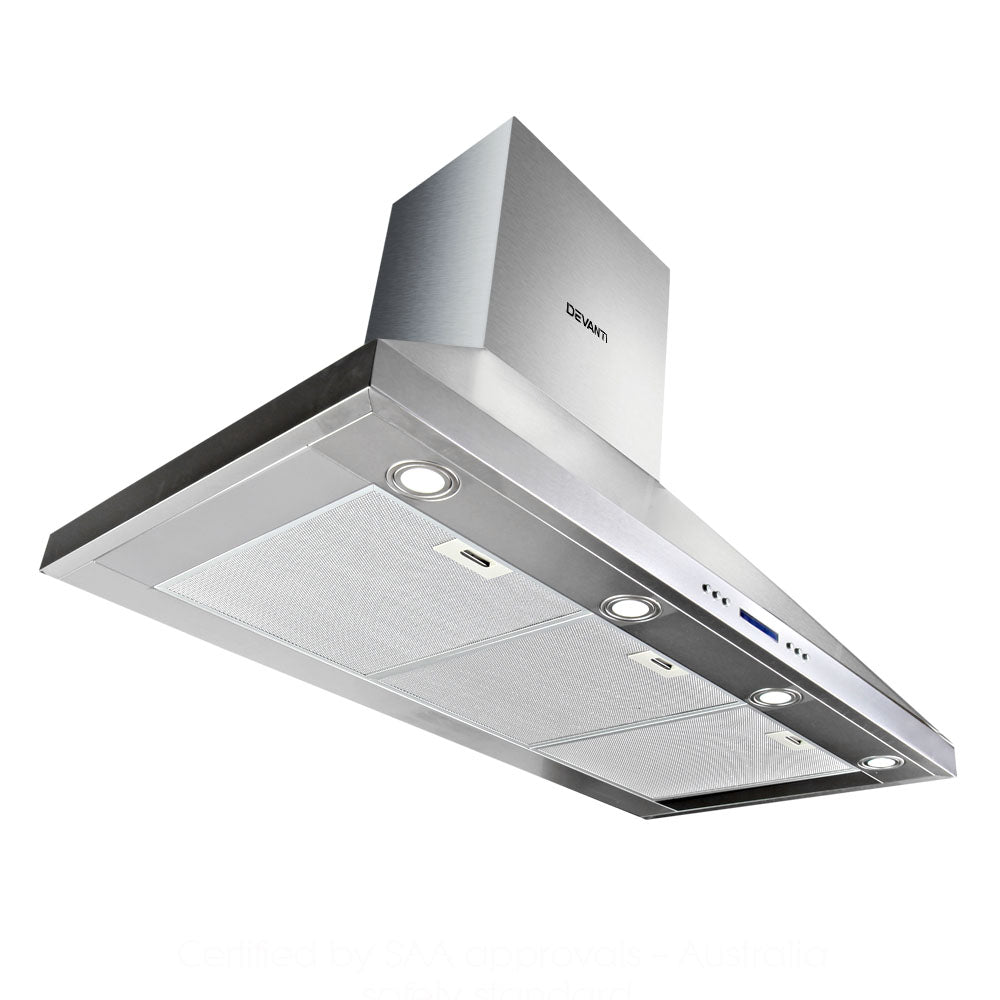 DEVANTI 1500mm Commercial BBQ Rangehood - Silver