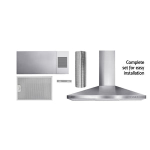 DEVANTi 900mm Rangehood Stainless Steel Range Hood Home Kitchen Canopy