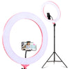 19" LED Ring Light 6500K 5800LM Dimmable Diva With Stand Make Up Studio Video