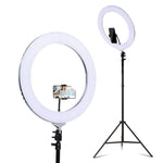 19" LED Ring Light 6500K 5800LM Dimmable Diva With Stand Make Up Studio Video