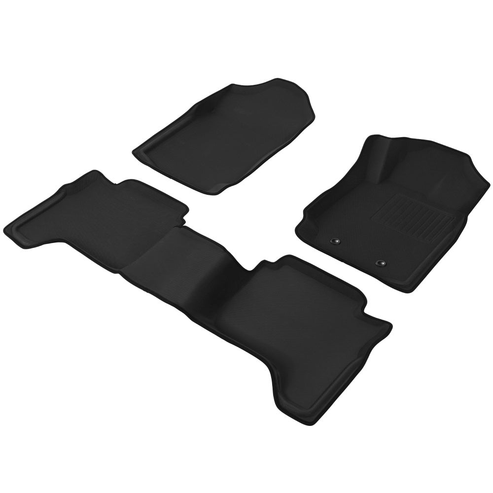 Weisshorn Ford Ranger Car Floor Mats PX PX2 PX3 Dual Cab 2011-2019 3D Rubber