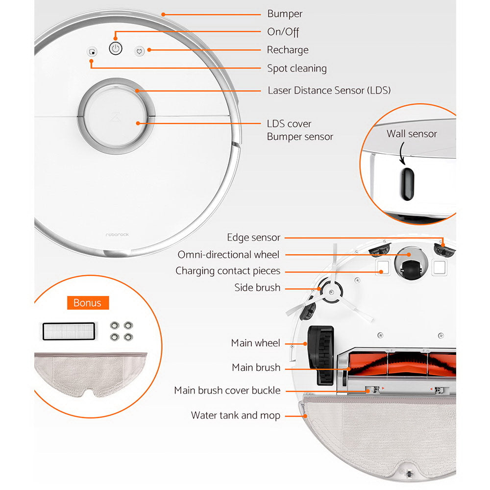 Robot Vacuum Cleaner - White