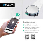 Devanti 4 Mode Robotic Vacuum Cleaner - Silver & Blue