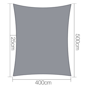 Instahut Sun Shade Sail Cloth Shadecloth Outdoor Canopy Rectangle 280gsm 4x5m