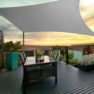 Instahut Sun Shade Sail Cloth Shadecloth Outdoor Canopy Rectangle 280gsm 4x5m