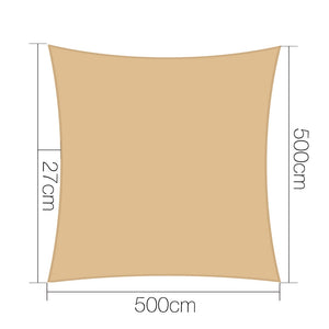 Instahut 5x5m 280gsm Shade Sail Sun Shadecloth Canopy Square
