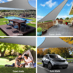 Instahut Sun Shade Sail Shadecloth Outdoor 280gsm 5x5x5m